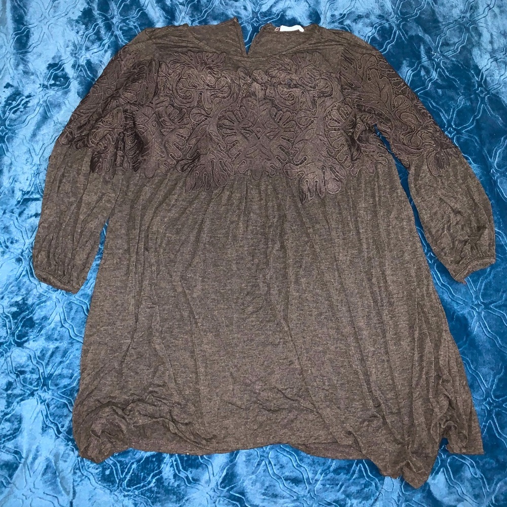 Grey Long Sleeve Shirt